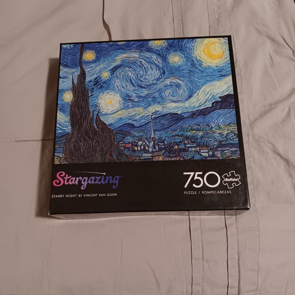 Stargazing puzzle of Vincent Vangooh's Starry Night 750 pieces ✨️ 🧩